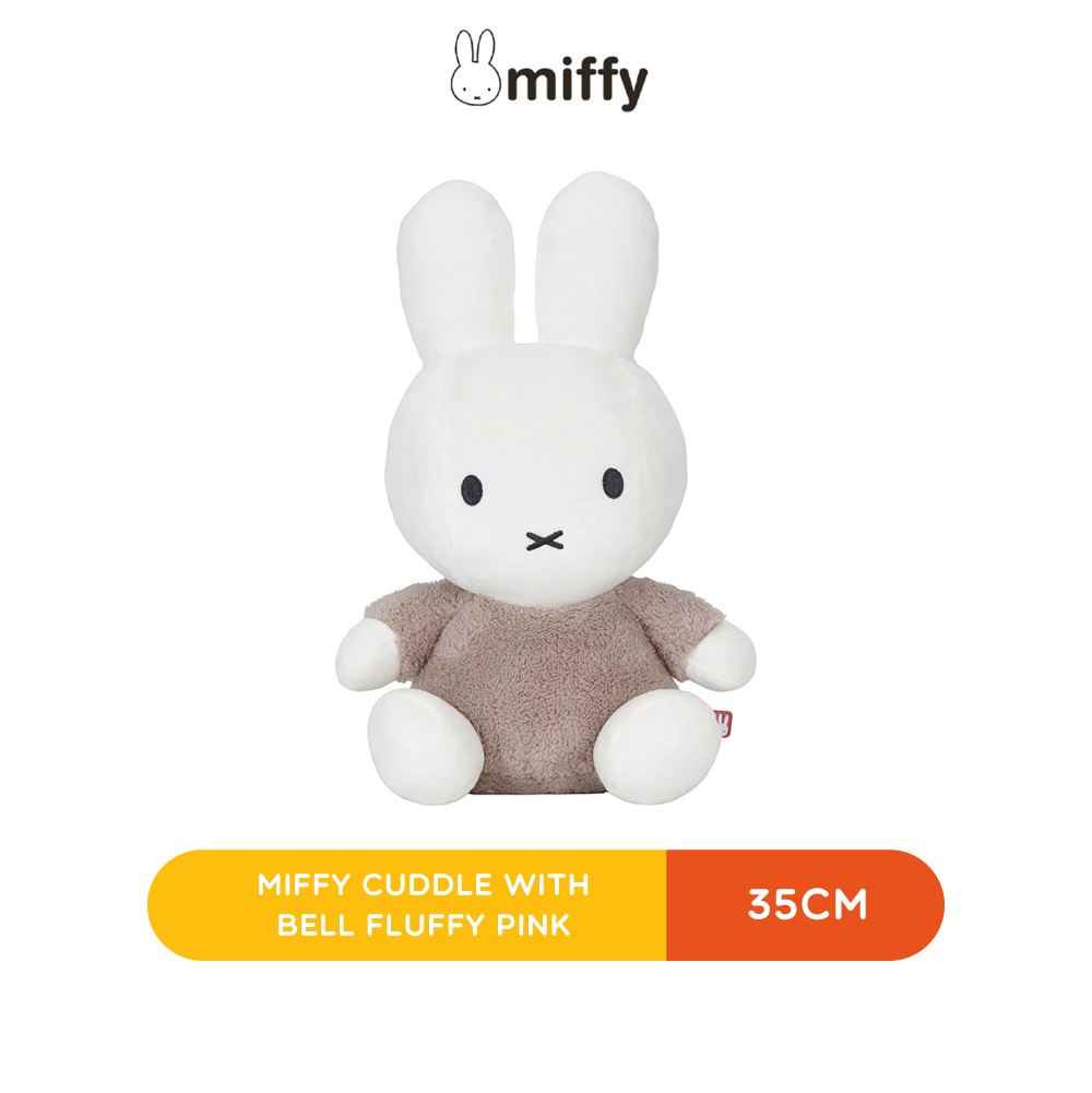MIFFY CUDDLE WITH BELL 35CM FLUFFY TAUPE