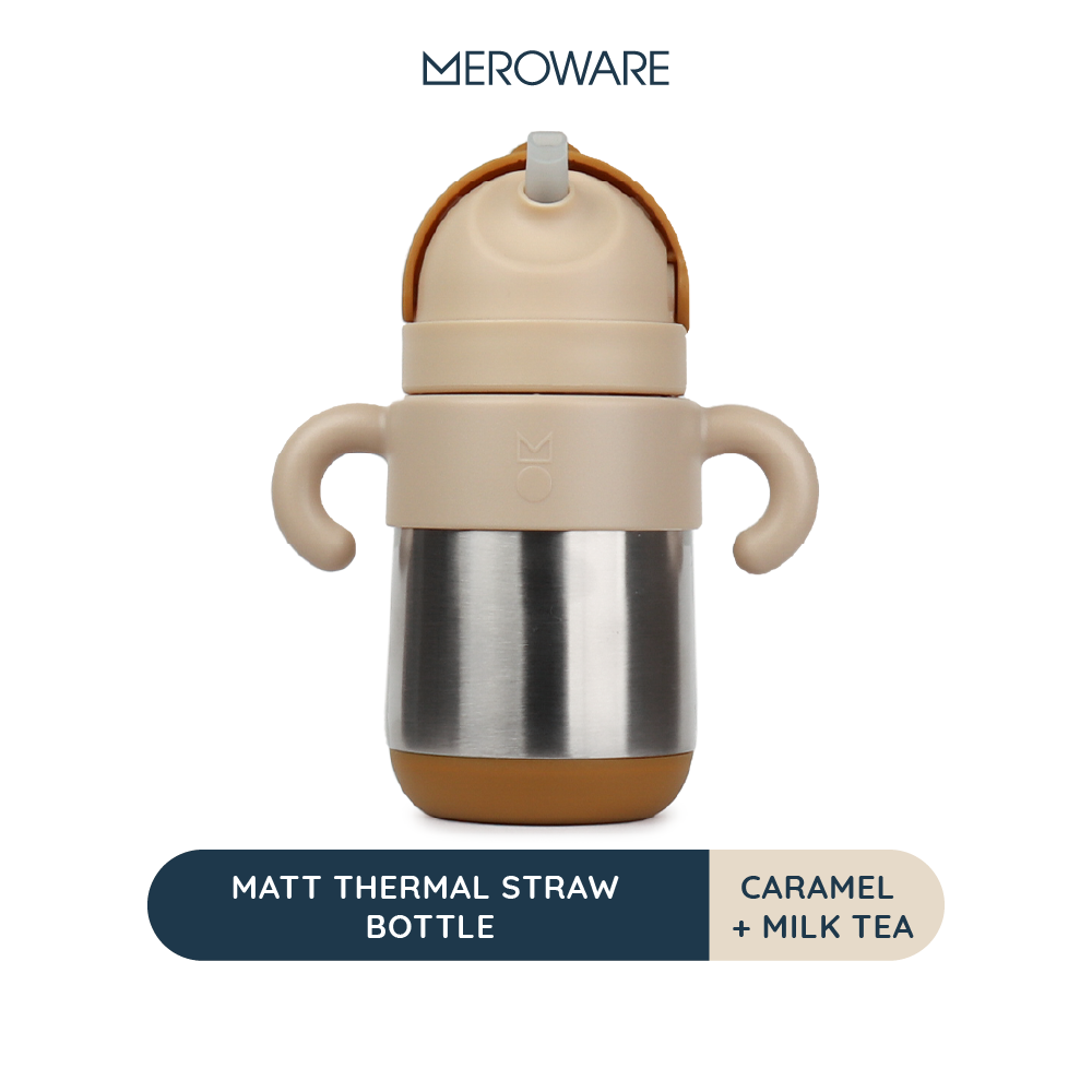 MEROWARE MATT THERMAL STRAW BOTTLE