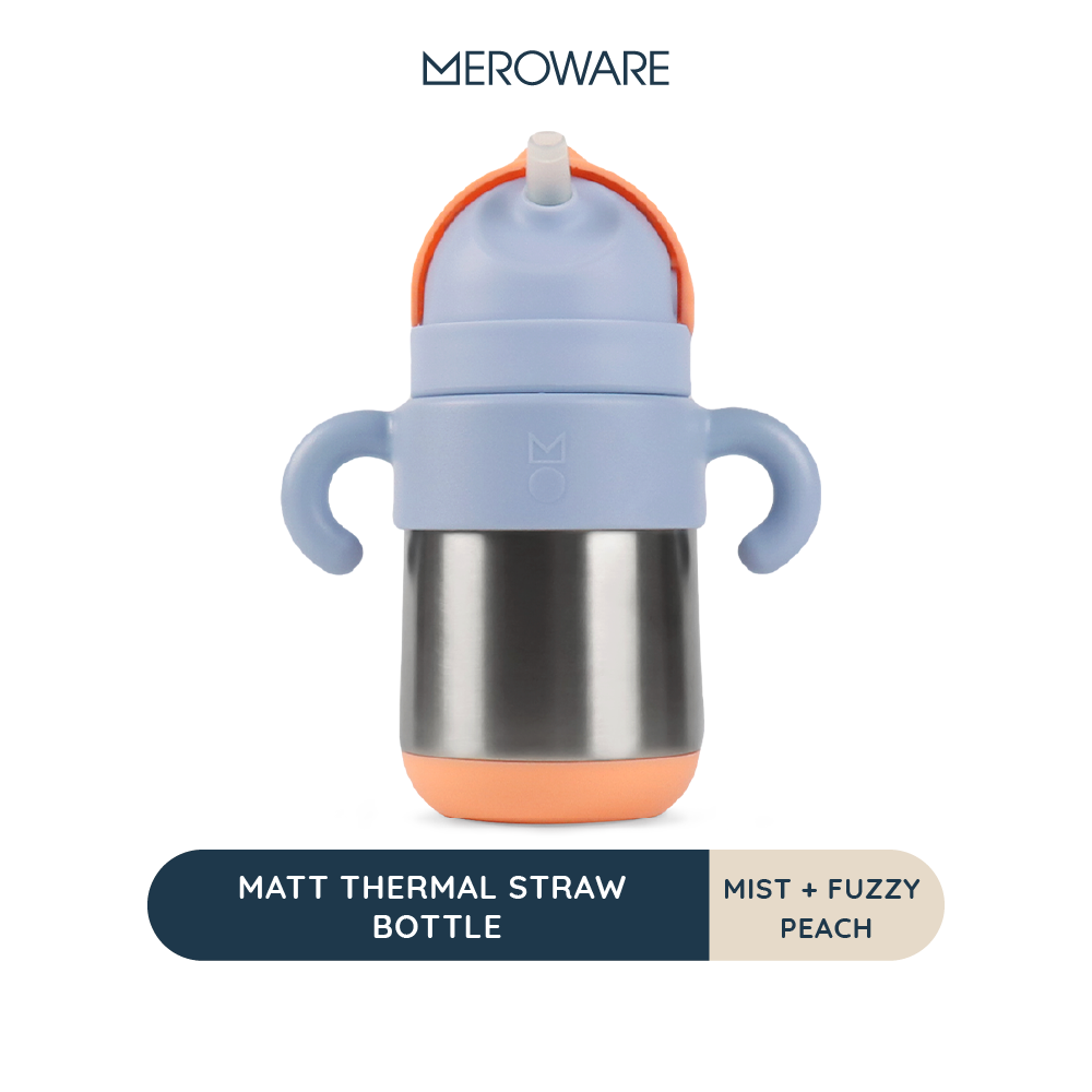 MEROWARE MATT THERMAL STRAW BOTTLE