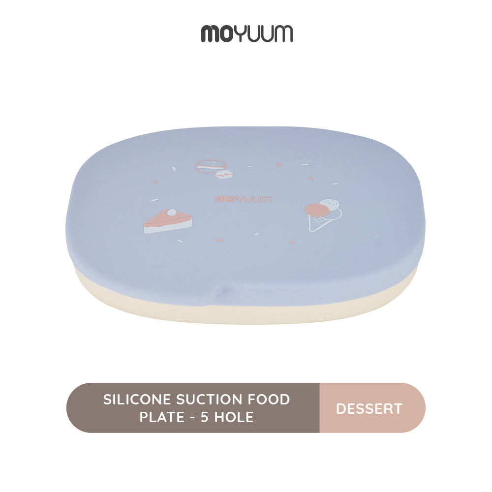 Moyuum Silicone Suction Food Plate - 5 Hole