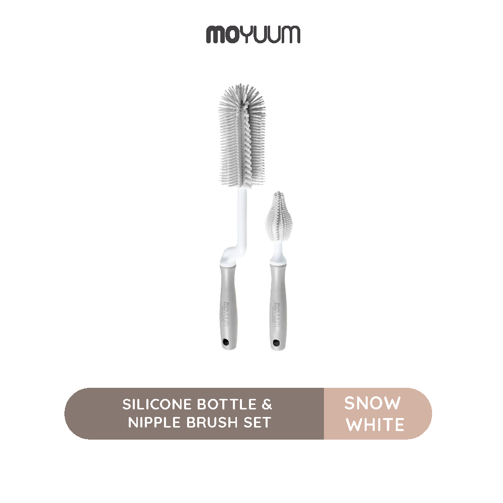 Moyuum Silicone Bottle & Nipple Brush Set