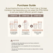 Moyuum Mov.aa Tritan Straw Cup One Touch Cap Set (beige)