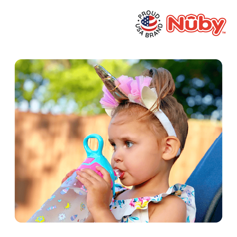 Nuby Printed Tritan Flip-it Active Bottle (18oz/532ml)