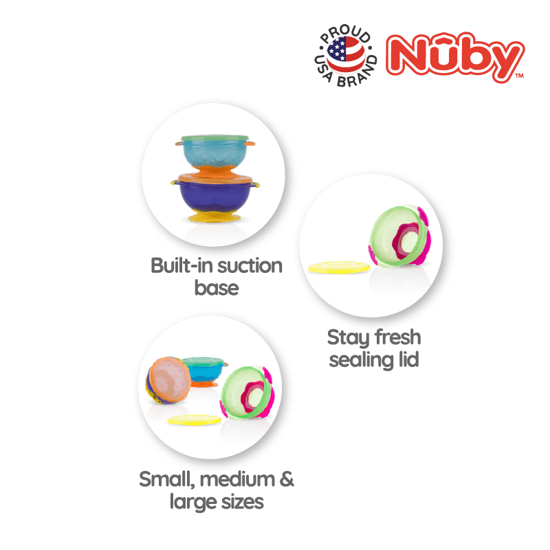 Nuby Stackable Suction Bowl
