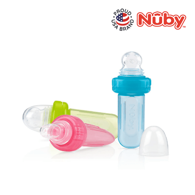 NUBY MINI SQUEEZE FEEDER WITH HYGIENIC COVER (1PC)
