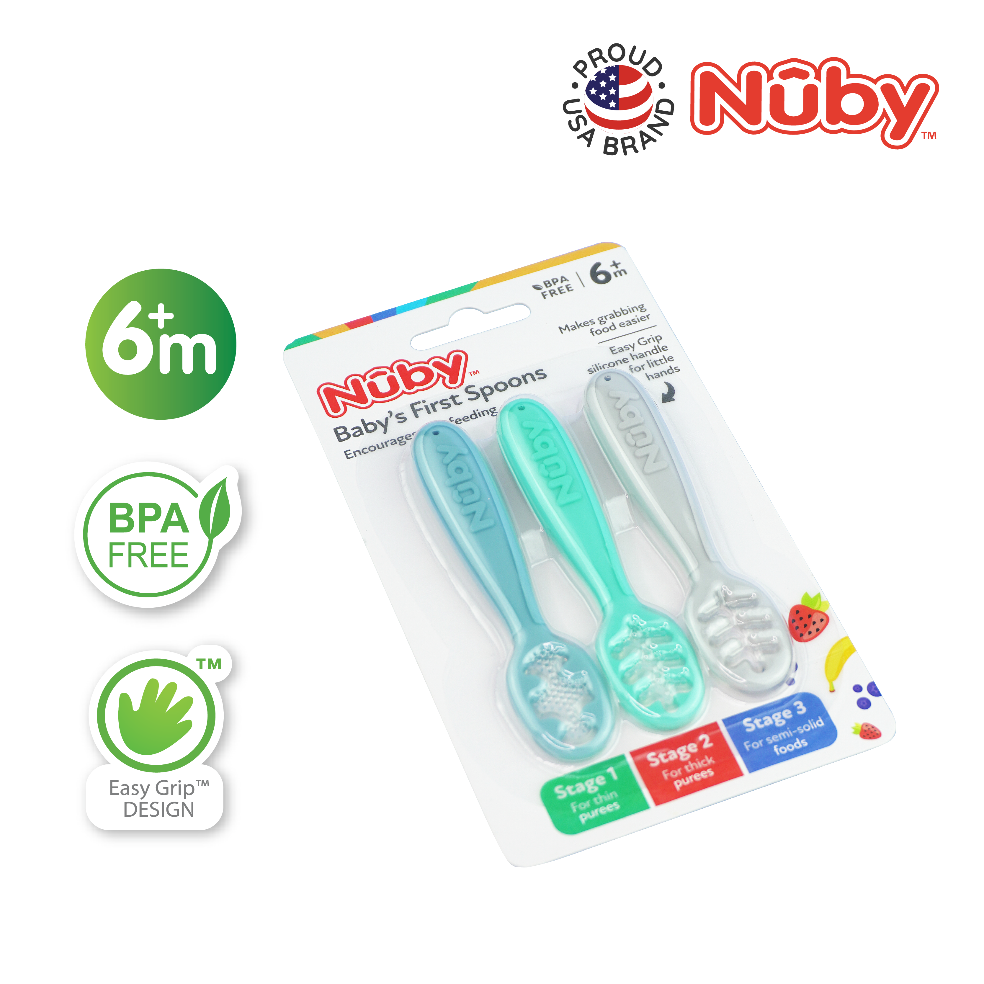 Nuby 3 Stage Dipping Spoons