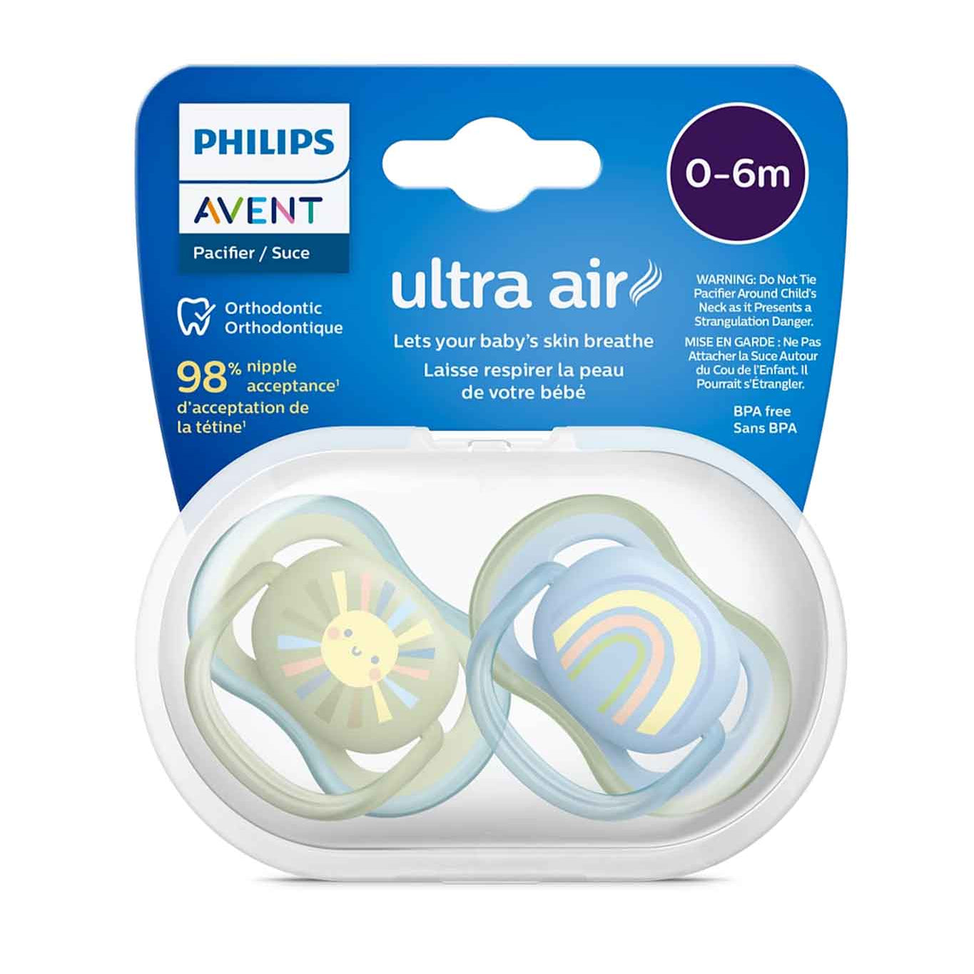 Philips Avent Soother Air 0-6M Boy X2 - Astra Family