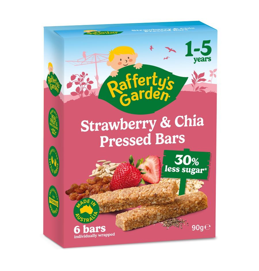 Strawberry & Chia Pressed Bars