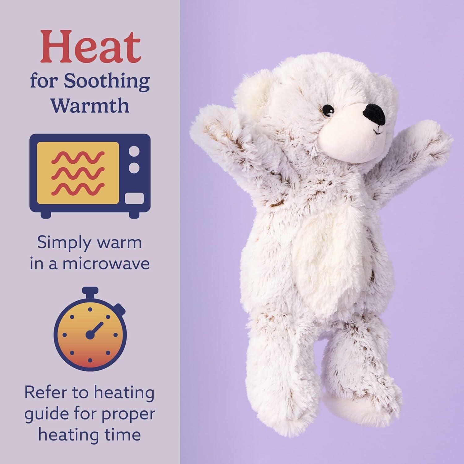 WARMIES Regular Grey Marshmallow Bear