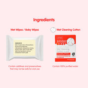Wet Cleaning Cotton 30 sachets (60 pcs)