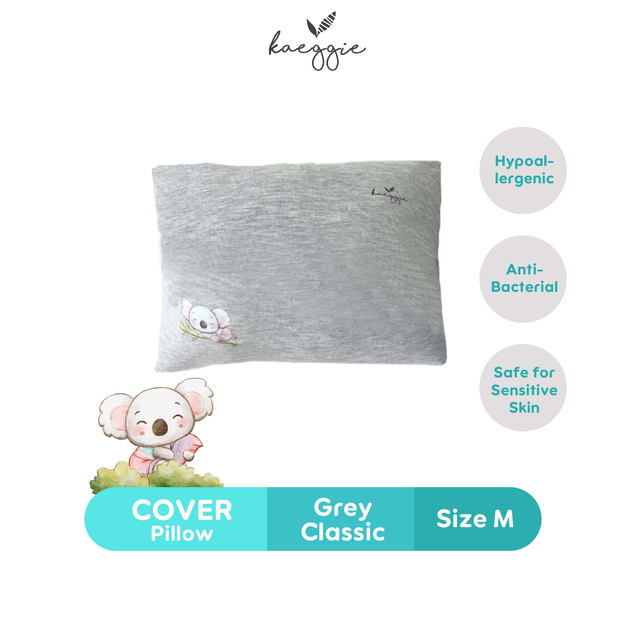 KAEGGIE Organic Bamboo Cover Pillow