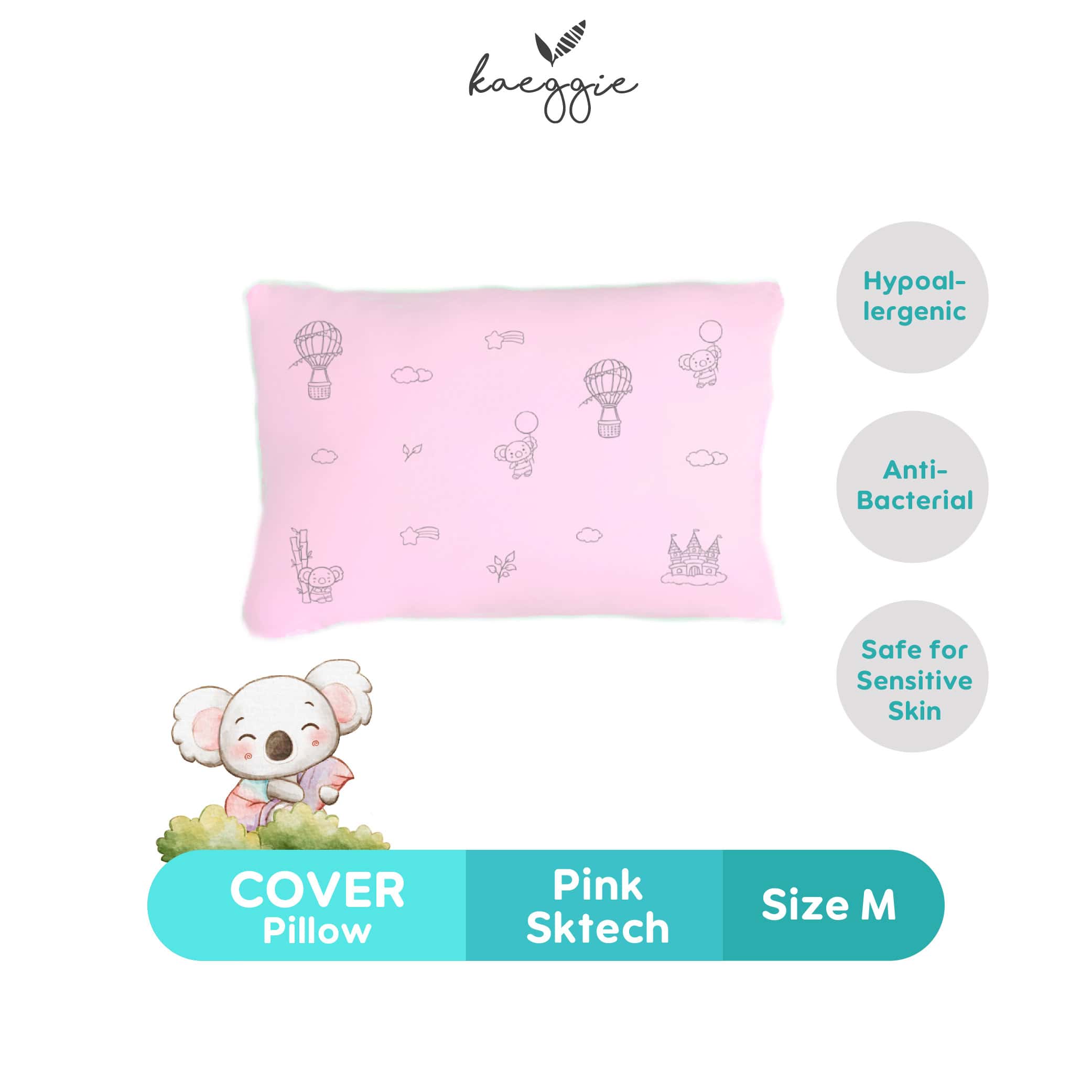 KAEGGIE Organic Bamboo Cover Pillow