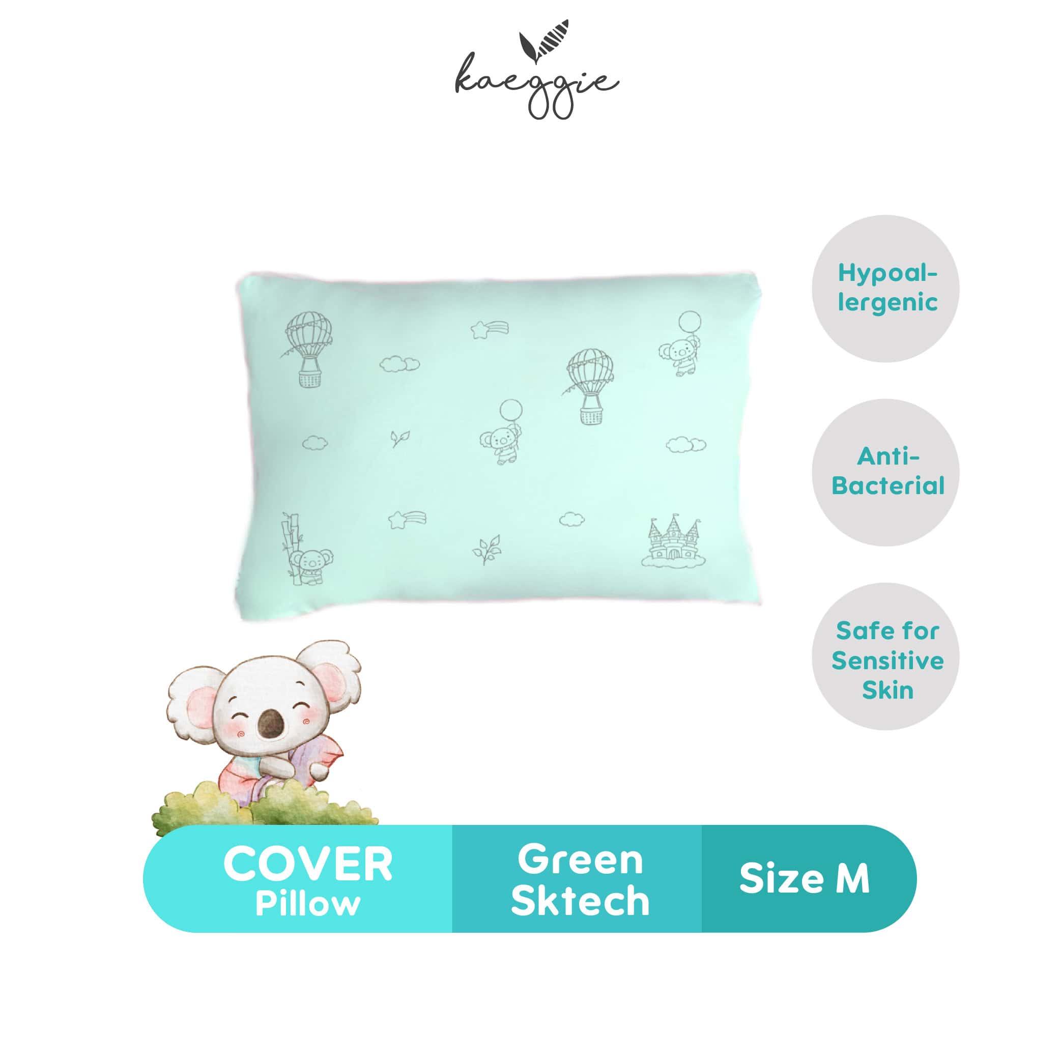 KAEGGIE Organic Bamboo Cover Pillow