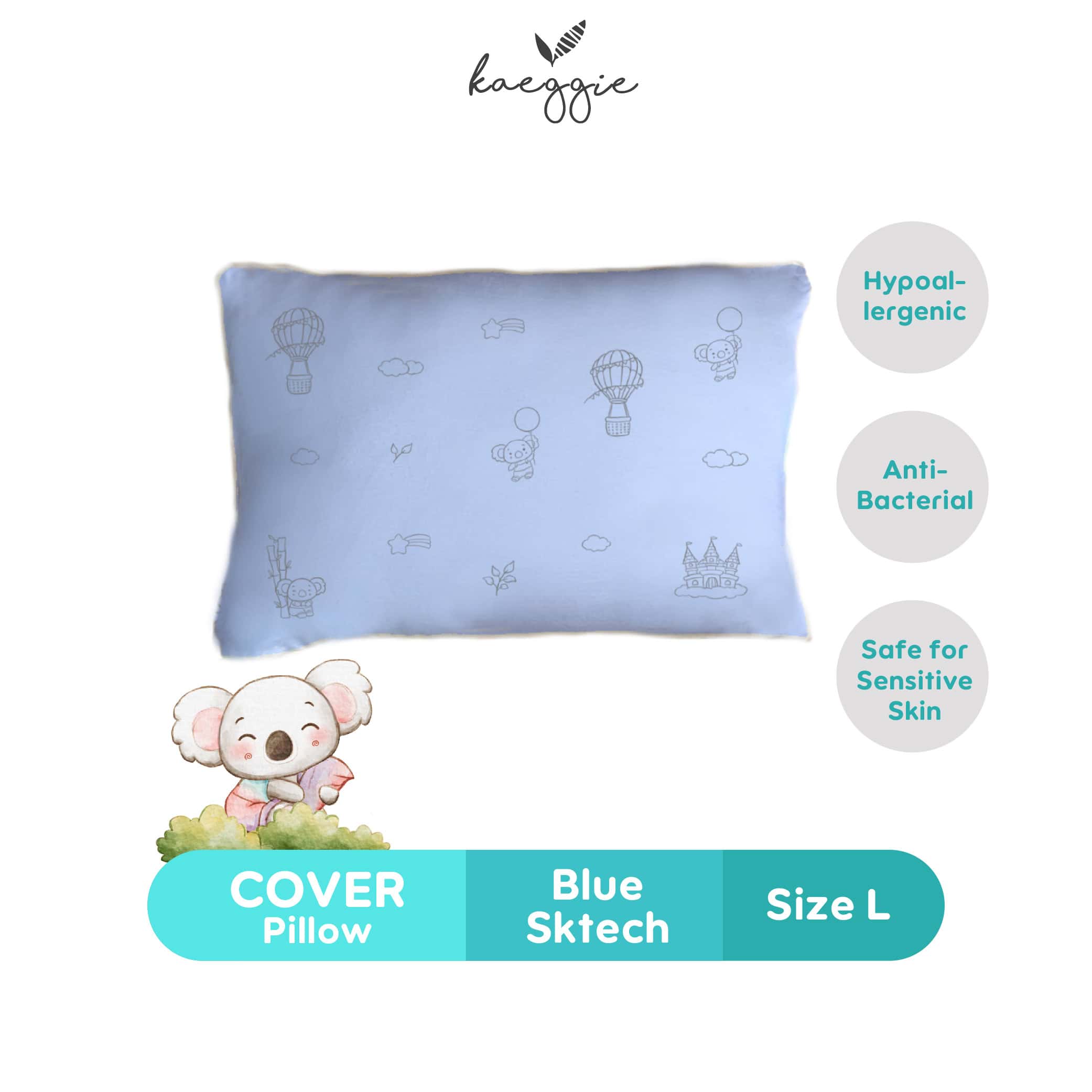 KAEGGIE Organic Bamboo Cover Pillow