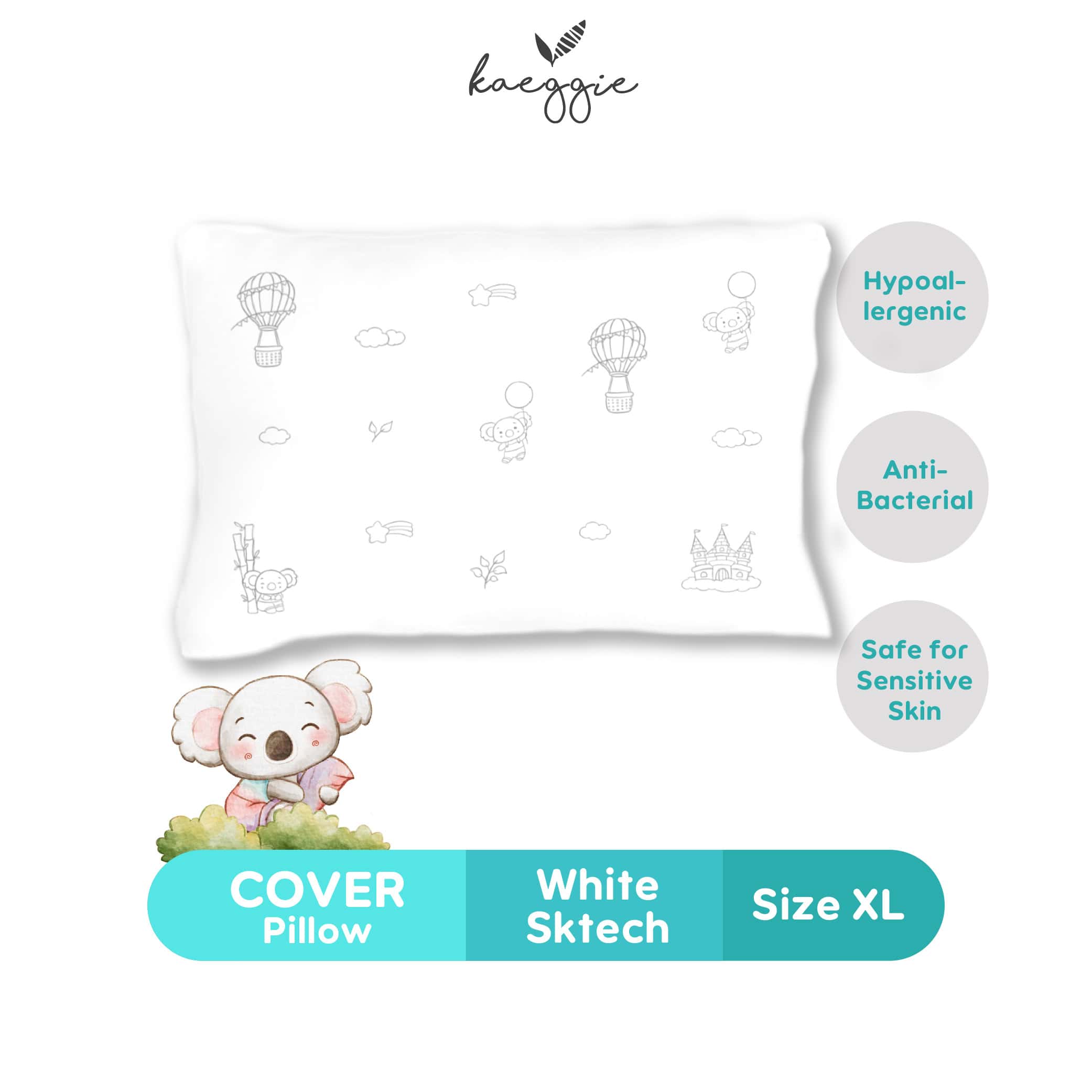 KAEGGIE Organic Bamboo Cover Pillow