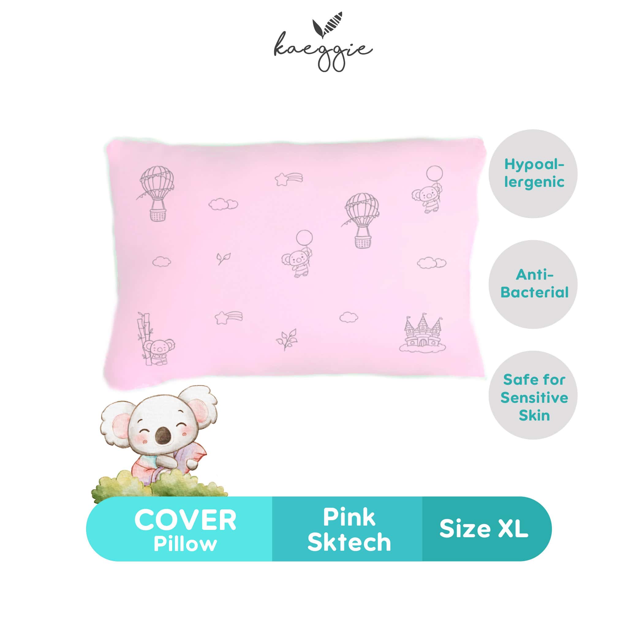 KAEGGIE Organic Bamboo Cover Pillow