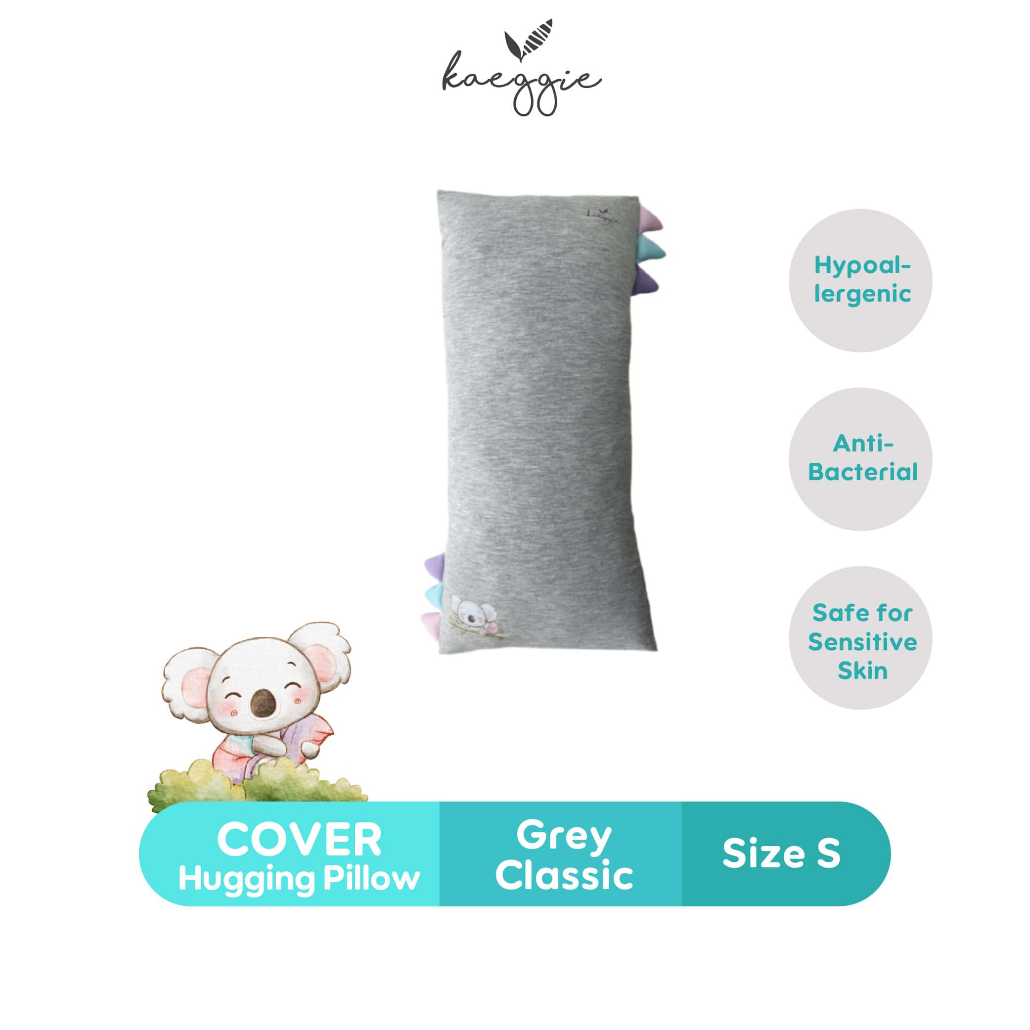 KAEGGIE Organic Bamboo Cover Hugging Pillow
