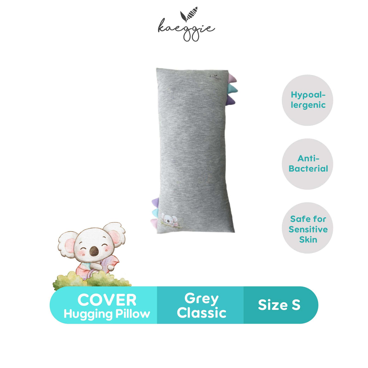 KAEGGIE Organic Bamboo Cover Hugging Pillow