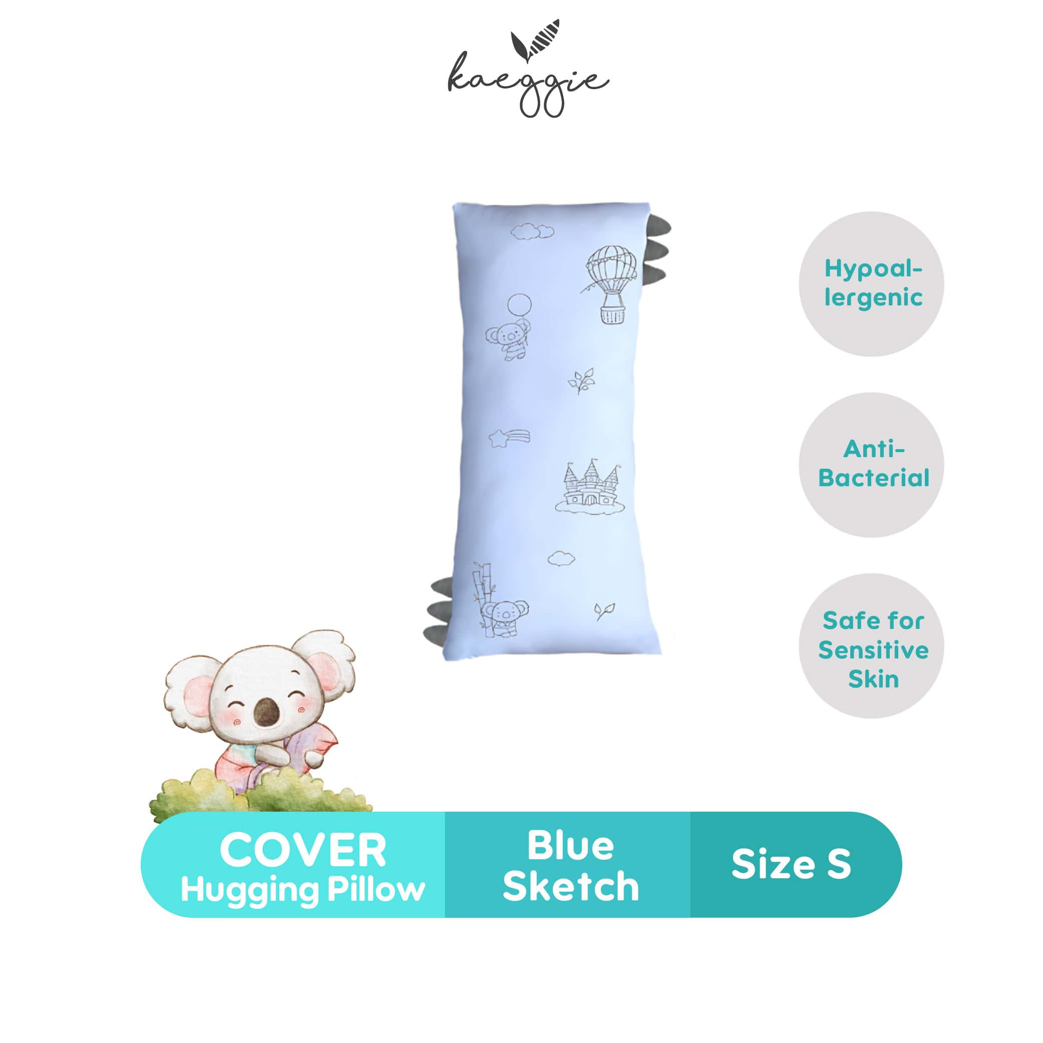KAEGGIE Organic Bamboo Cover Hugging Pillow