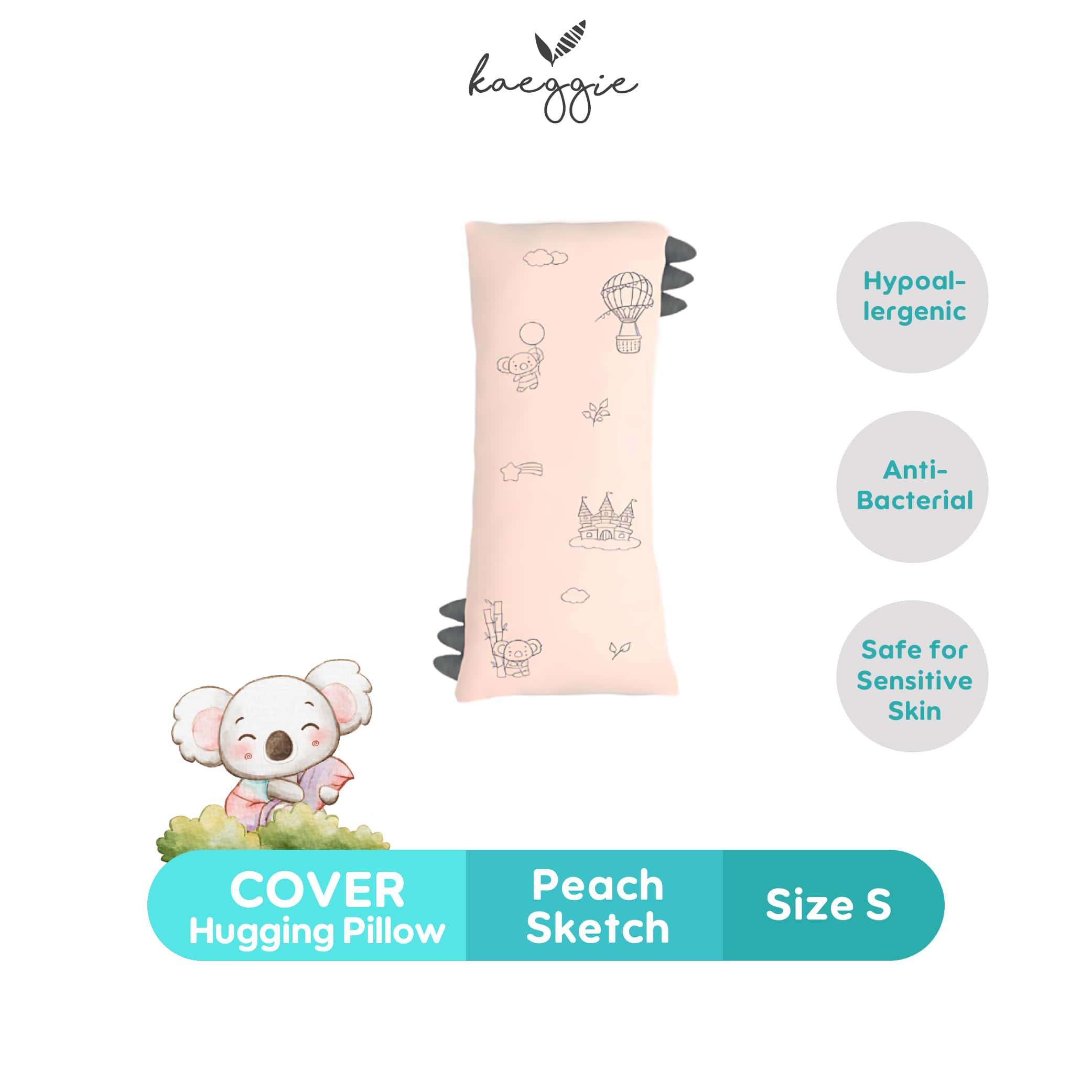 KAEGGIE Organic Bamboo Cover Hugging Pillow