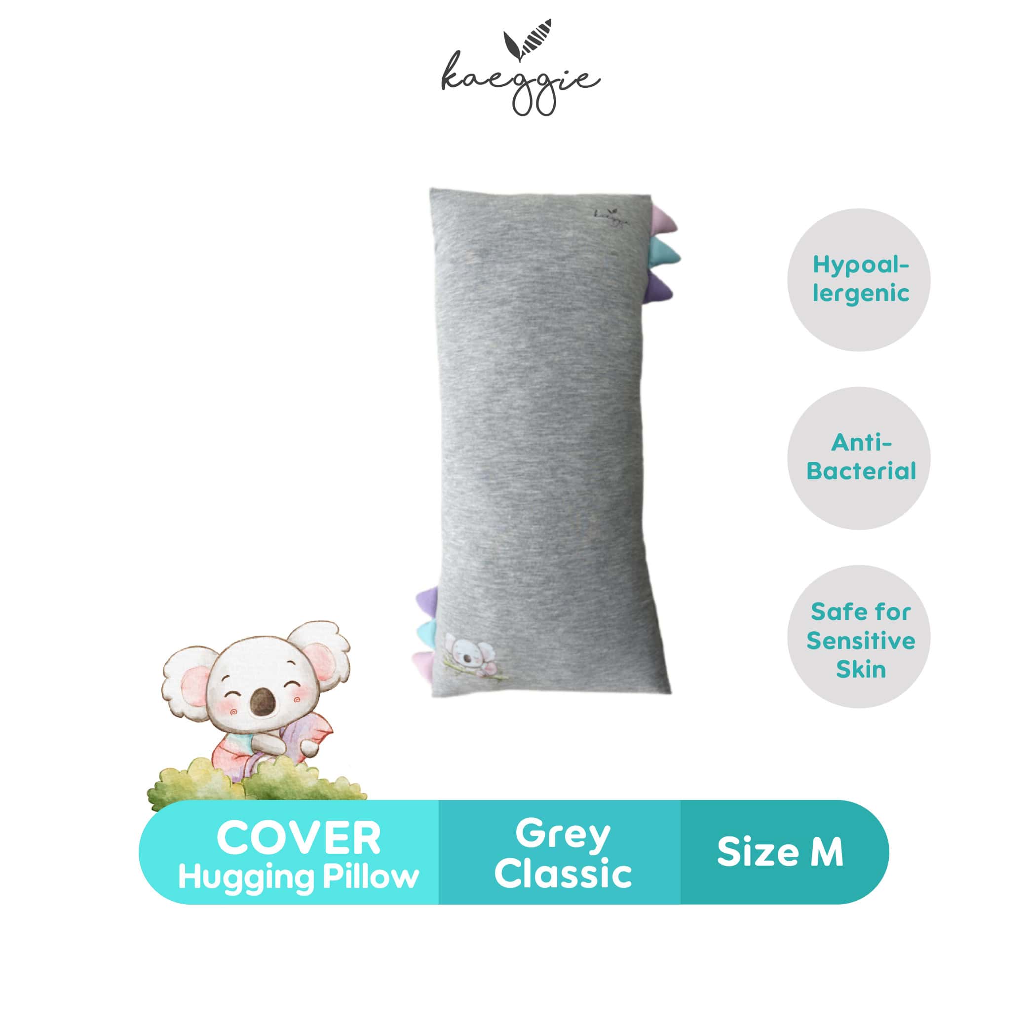 KAEGGIE Organic Bamboo Cover Hugging Pillow