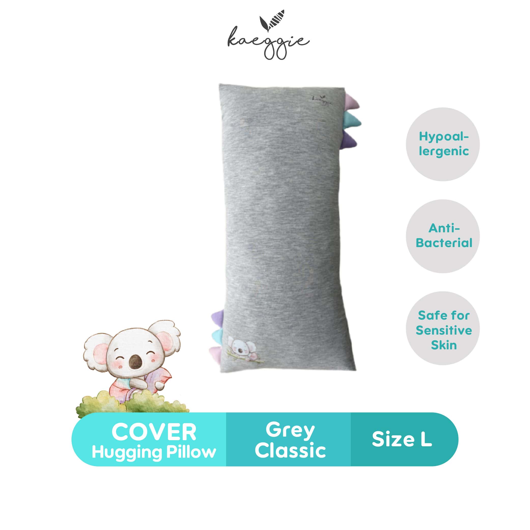 KAEGGIE Organic Bamboo Cover Hugging Pillow