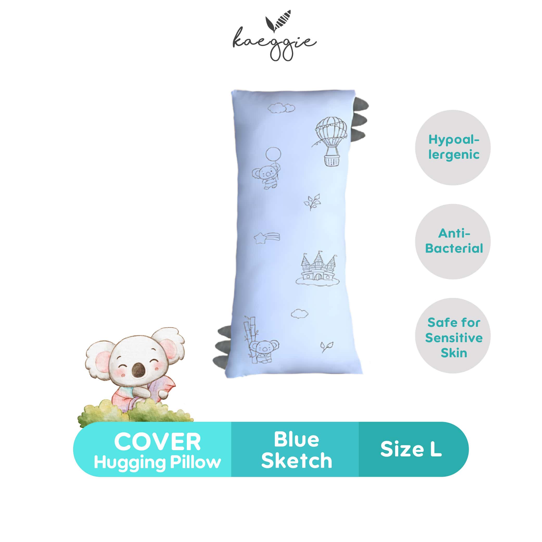 KAEGGIE Organic Bamboo Cover Hugging Pillow