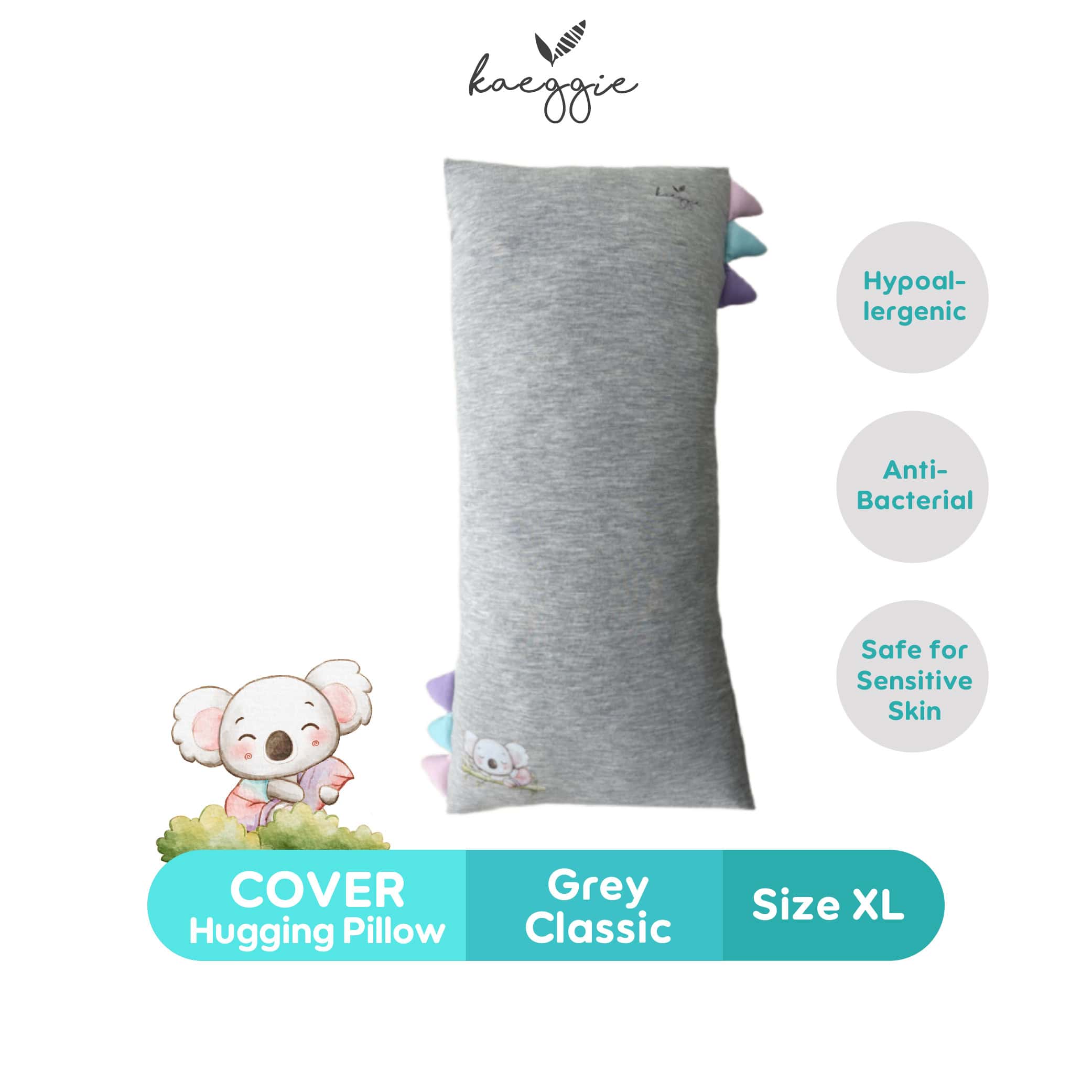 KAEGGIE Organic Bamboo Cover Hugging Pillow