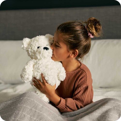 Cream Curly Bear