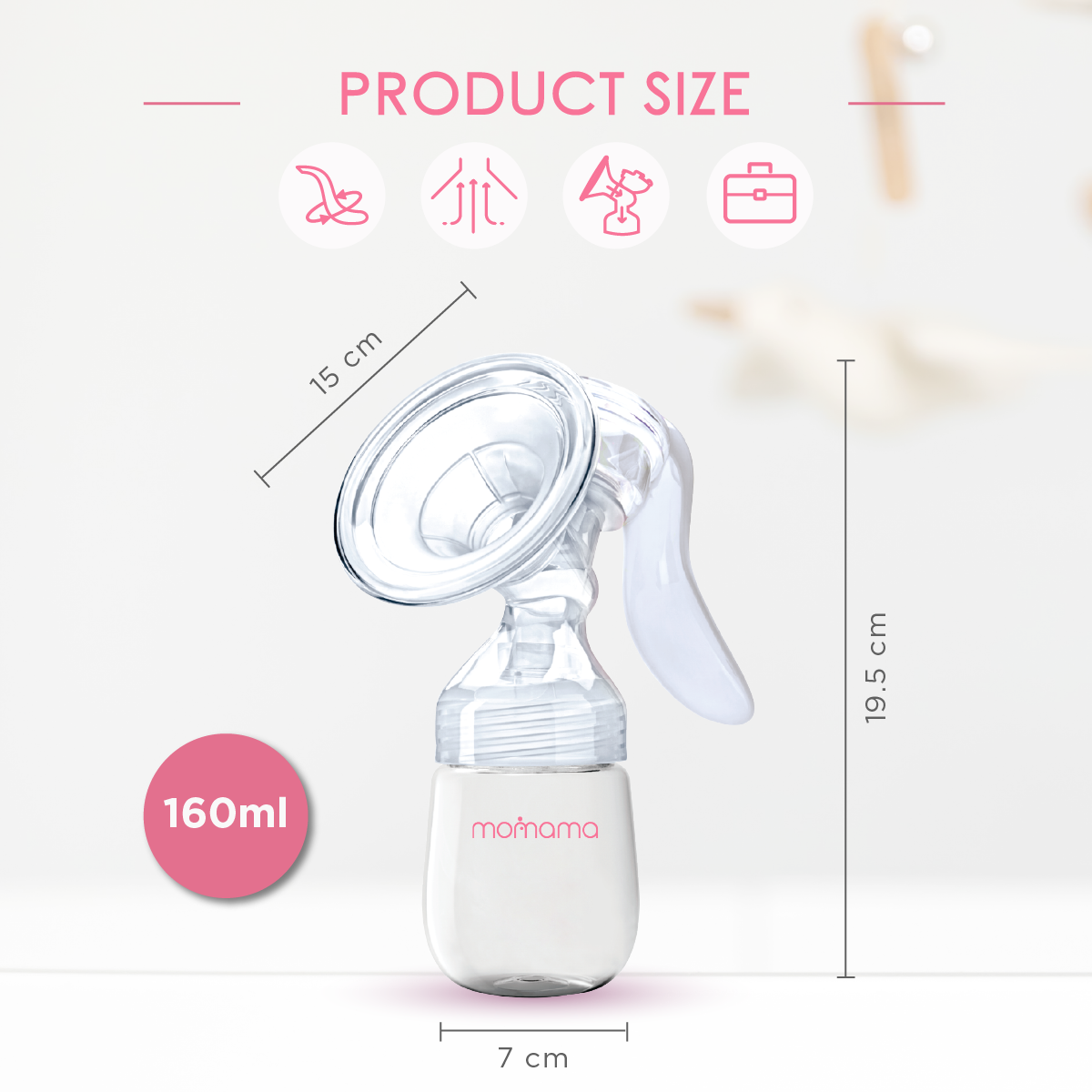 MOMAMA COMFY MANUAL BREAST PUMP