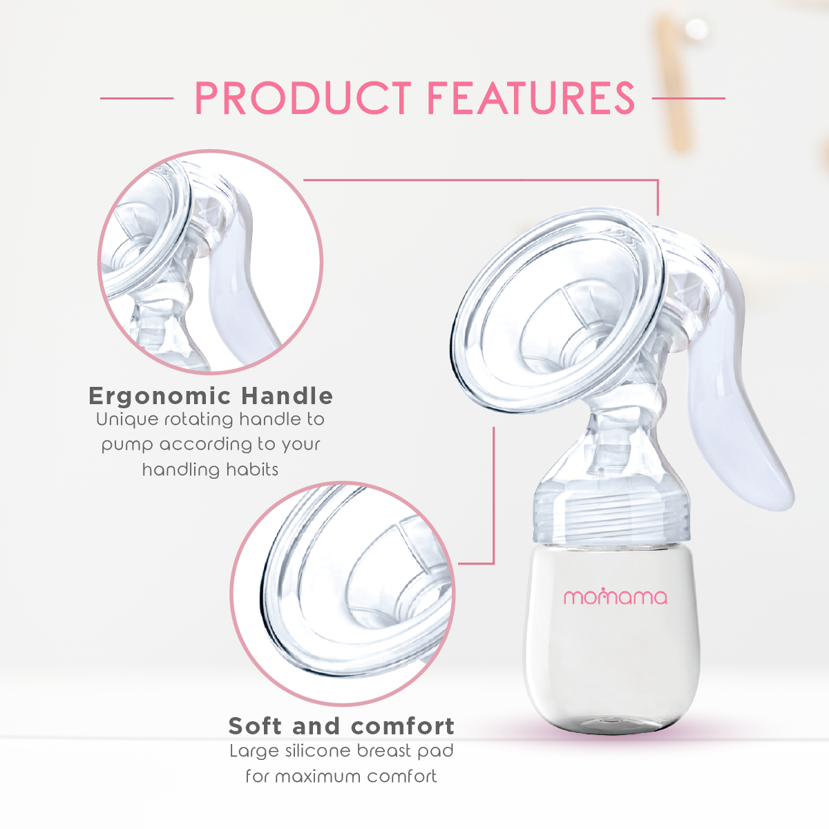 MOMAMA COMFY MANUAL BREAST PUMP