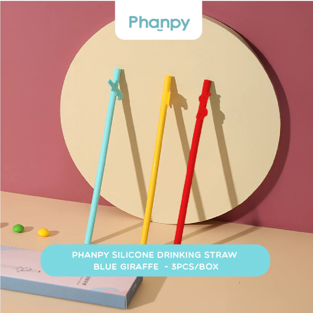 Phanpy Silicone Drinking Straws (3pcs/box)