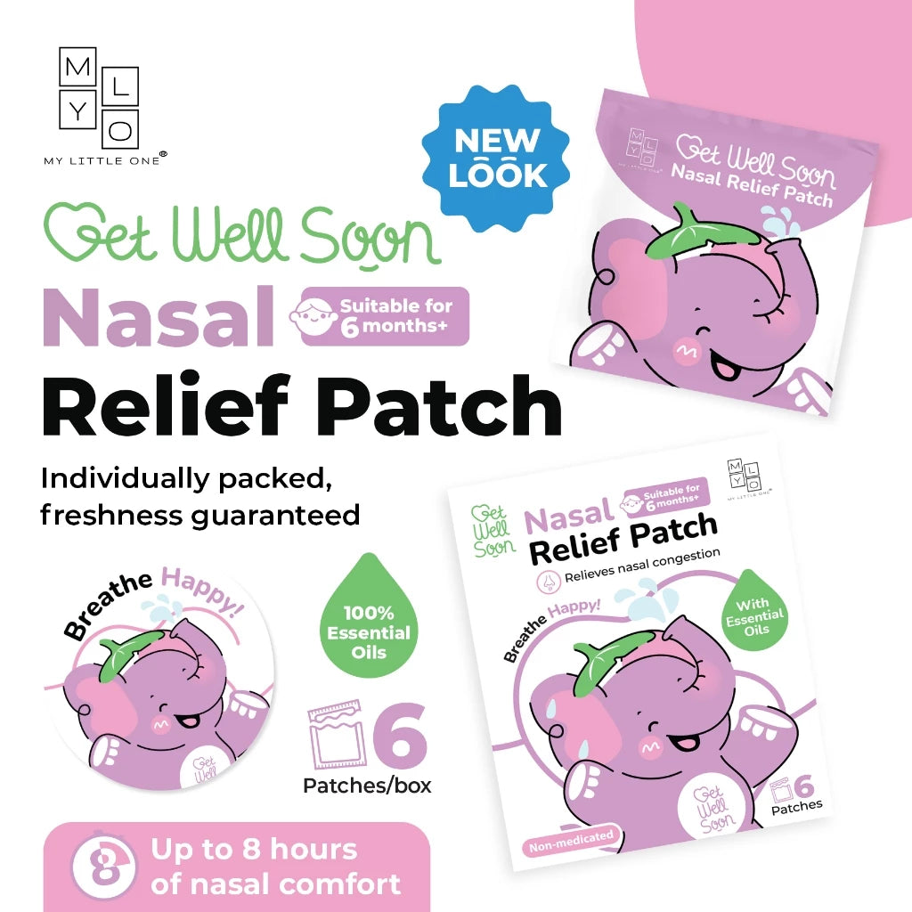 MYLO BREATHE HAPPY NASAL RELIEF PATCH (6/BOX)