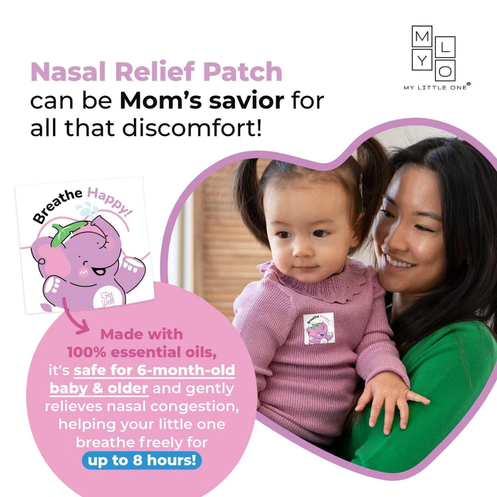 MYLO BREATHE HAPPY NASAL RELIEF PATCH (6/BOX)