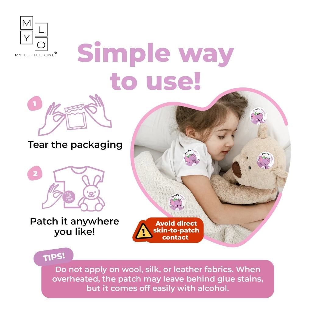 MYLO BREATHE HAPPY NASAL RELIEF PATCH (6/BOX)