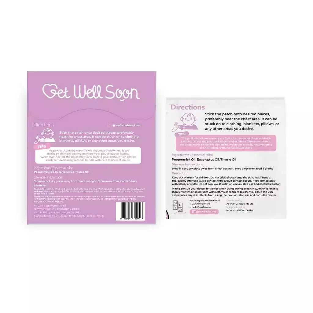 MYLO BREATHE HAPPY NASAL RELIEF PATCH (6/BOX)