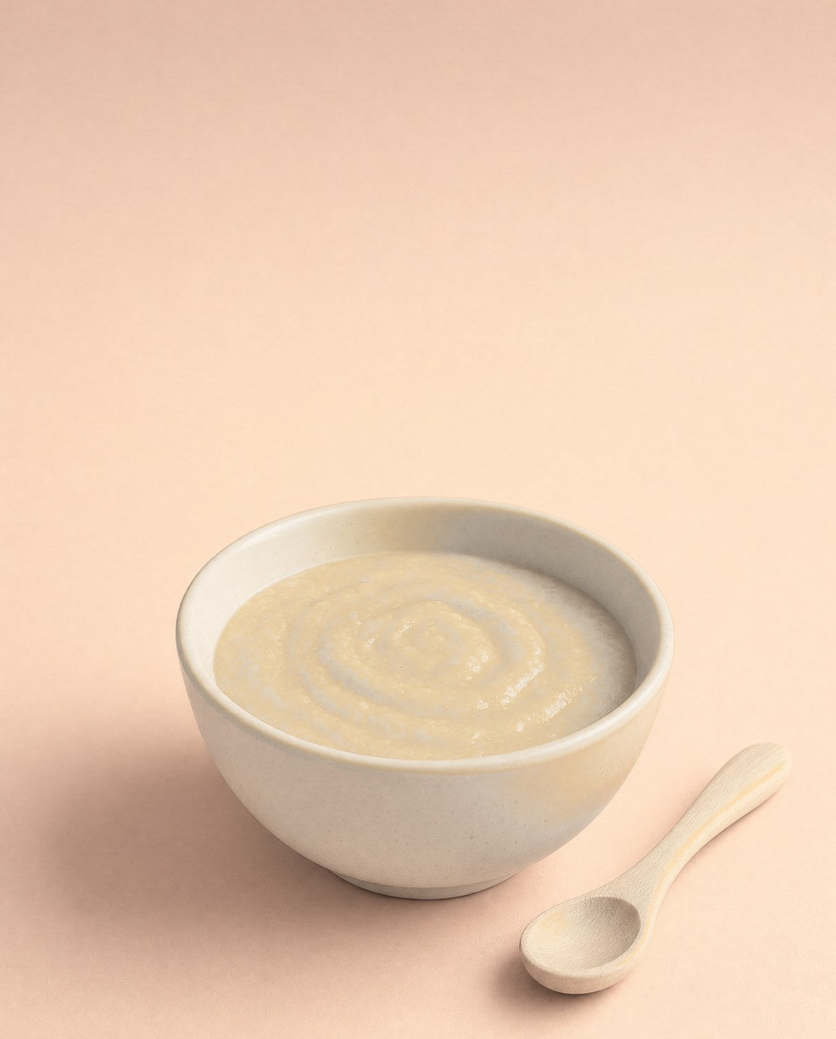 A bowl of Squeezby ready-to-eat baby porridge